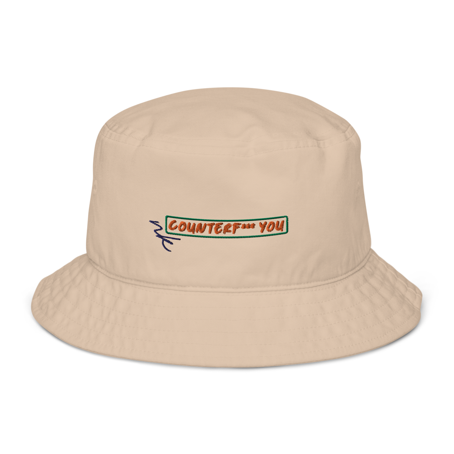 COUNTERF*** YOU Organic Bucket Hat